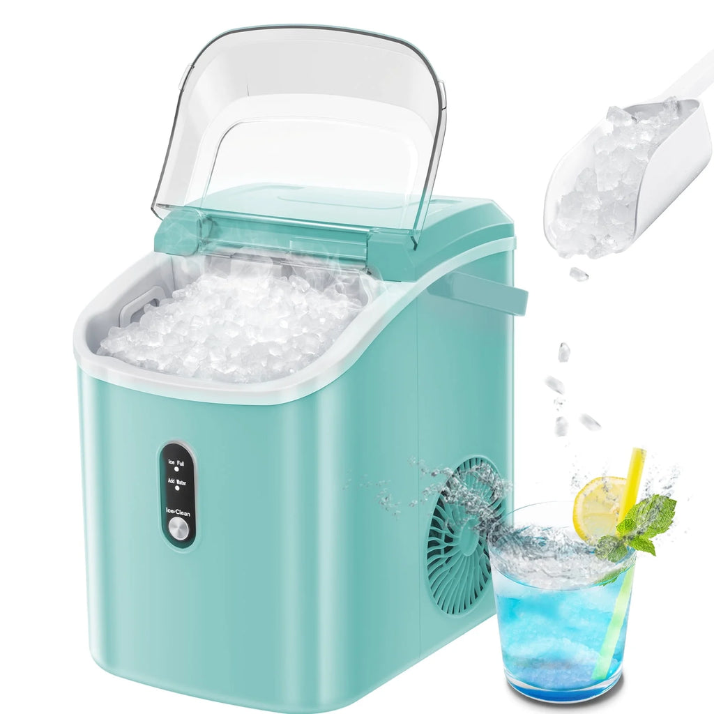 Nugget Ice Maker Countertop 33lbs/24H Self-Cleaning Portable Ice Machine Gray H913314