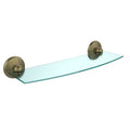 Antique Pewter 18 inch Glass Shelf Q112558