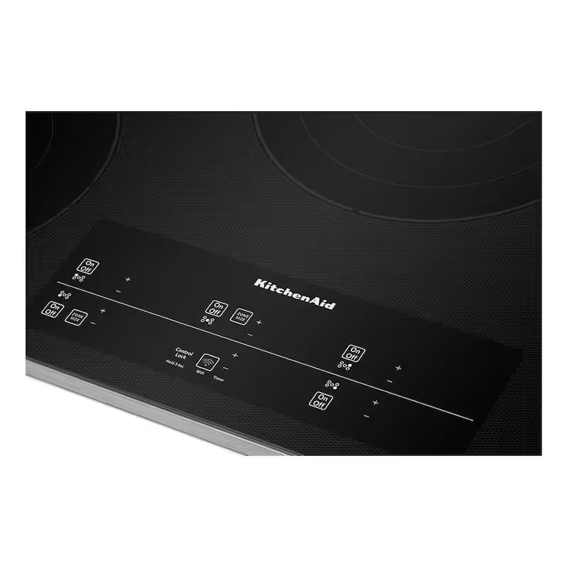 Black Stainless Steel Electric Cooktop with 5 Elements I85660