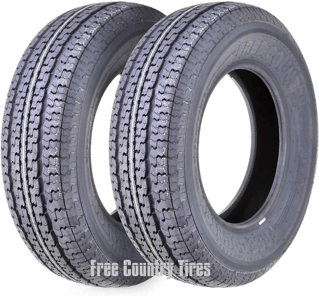 Set 2 Trailer Tires ST225/75R15 10PR Load Range E Radial L7637