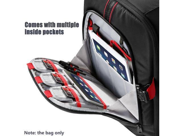 2-in-1 Rolling Camera Backpack Trolley Case V578811
