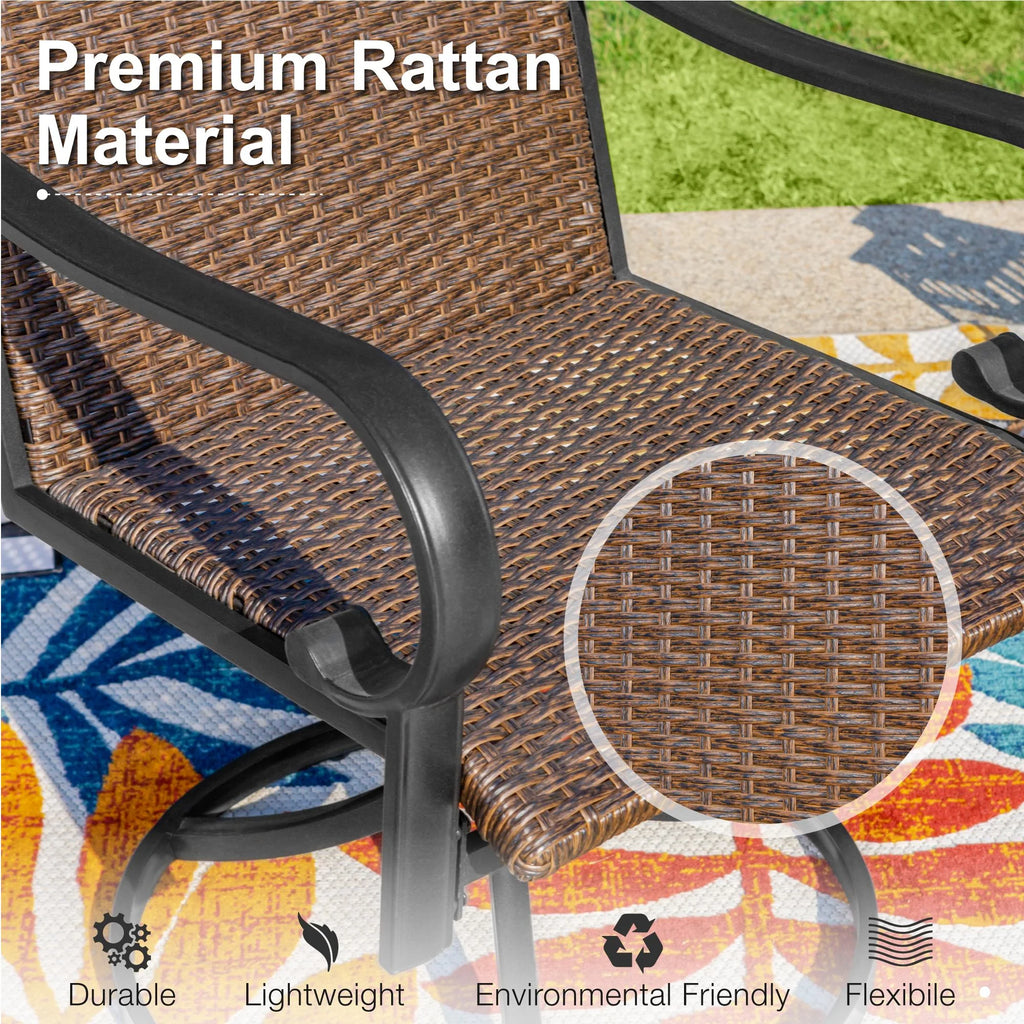 7 Pieces Wicker Rattan Patio Dining Set U81805