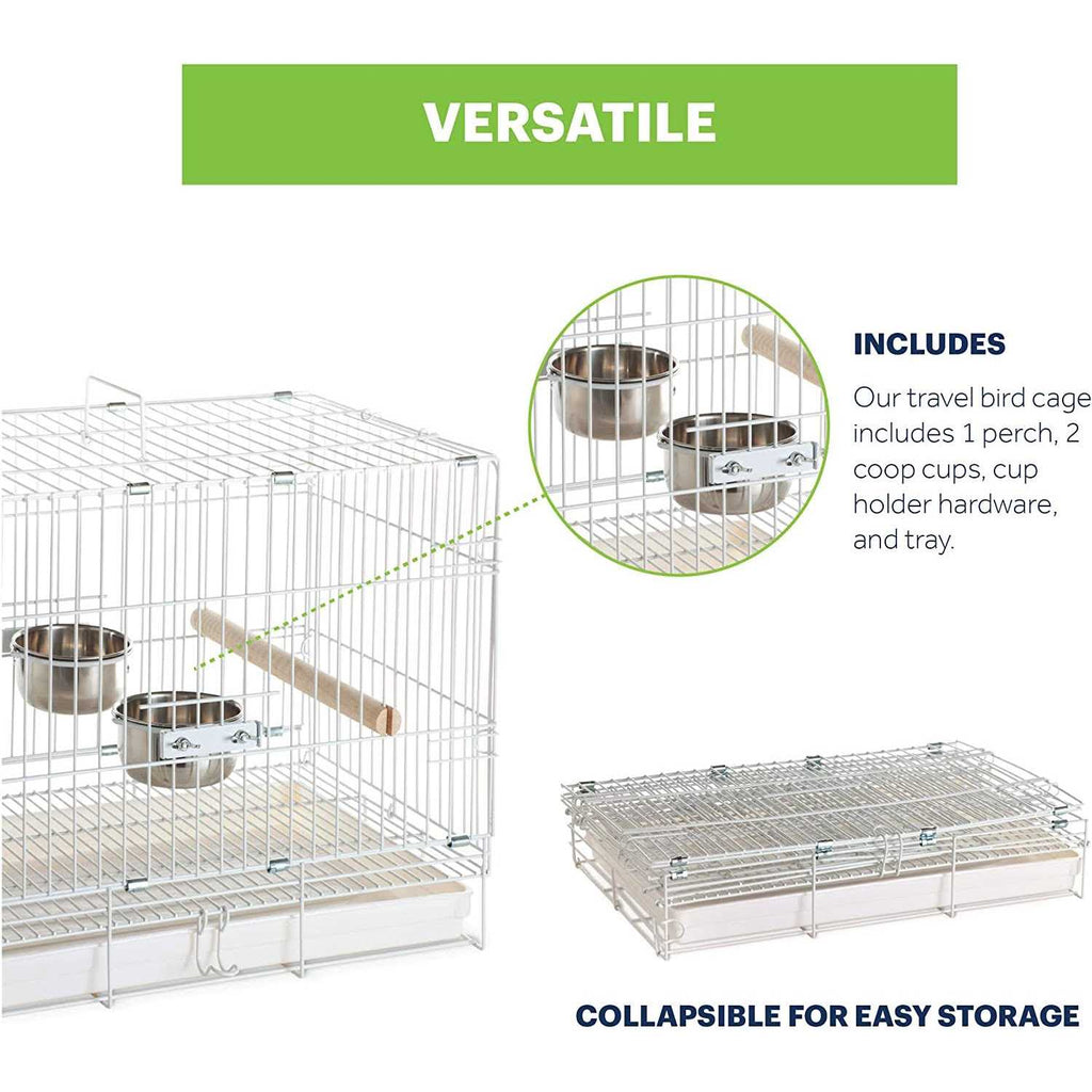 White Travel Bird Cage H767