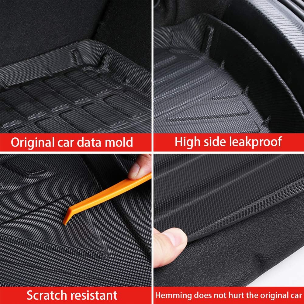 Black Pack of 2 Heavy Duty Rubber Cargo Liner A4416
