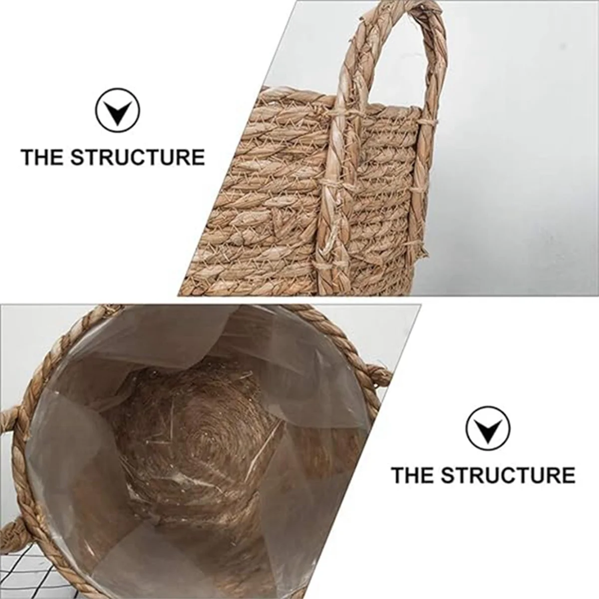 Seagrass Woven Planter Basket Y61312