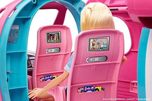 Transforming Playset with Reclining Seats and Overhead Compartments, 15+ Pieces W7091