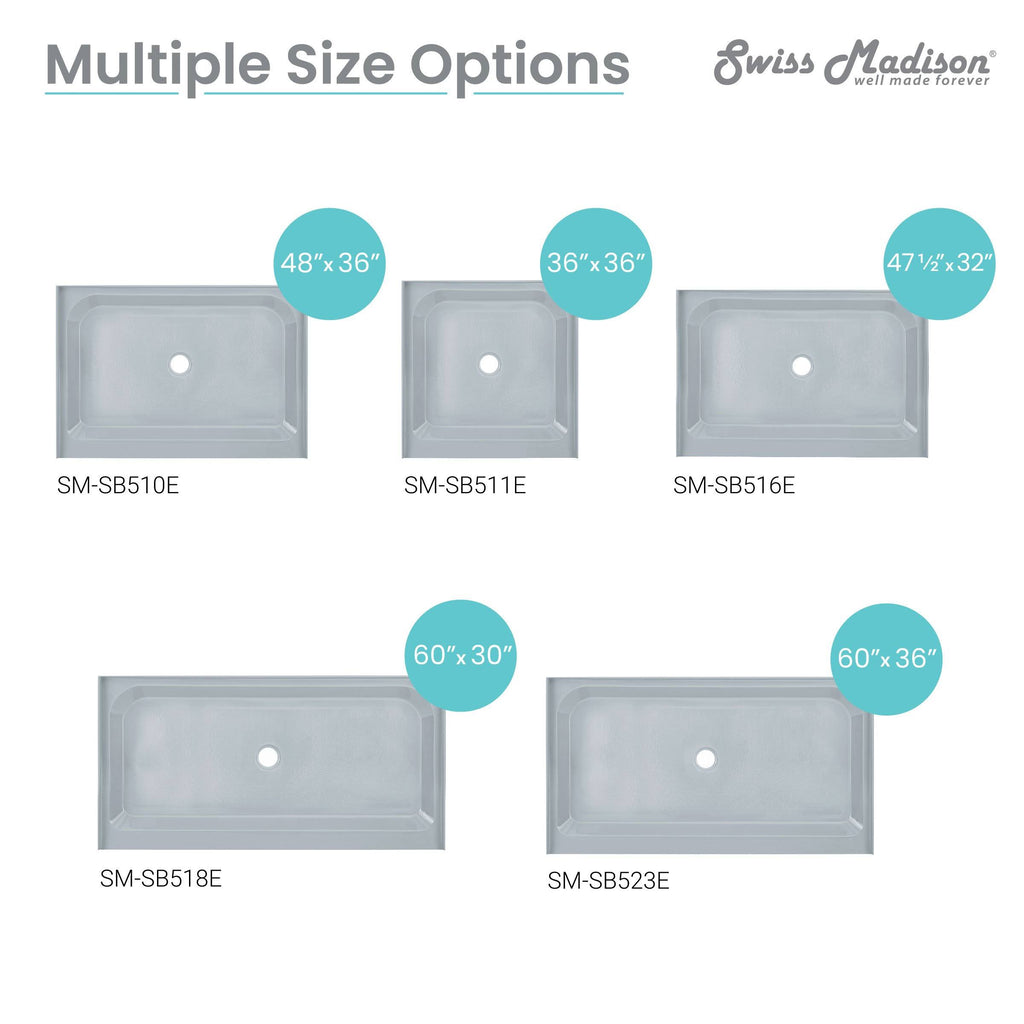 Grey Shower Base P8877
