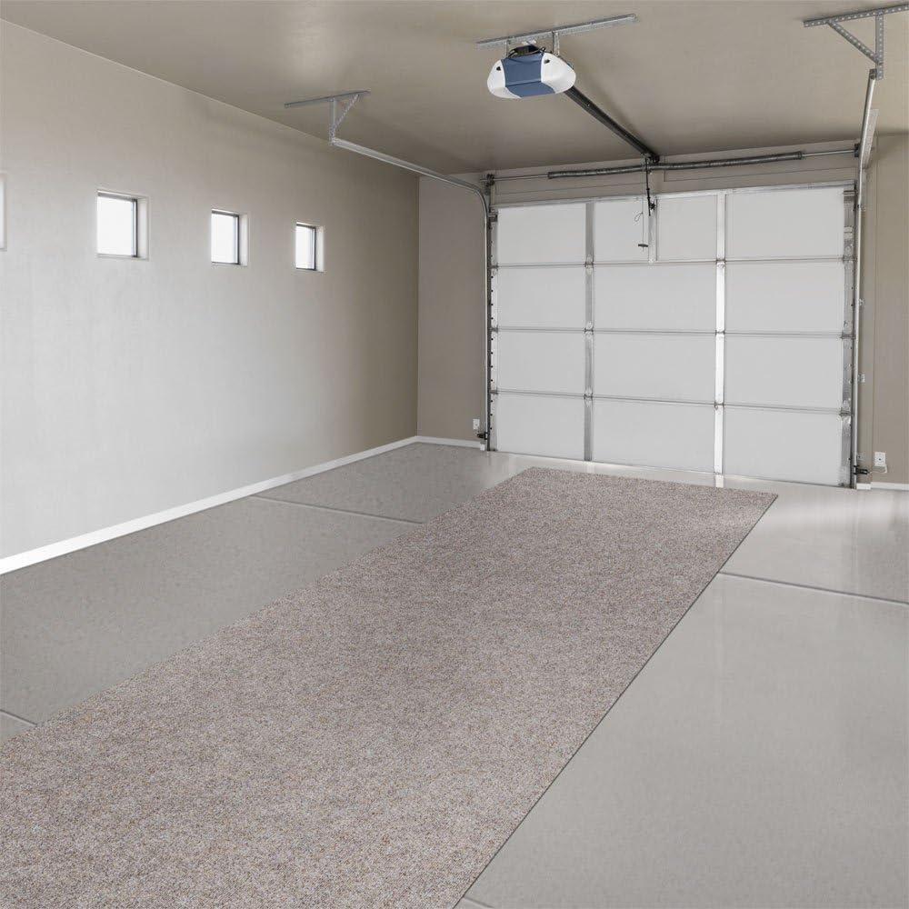 Brown 6 Feet x 25 Feet Indoor Outdoor Carpet with Rubber Backing Z396860