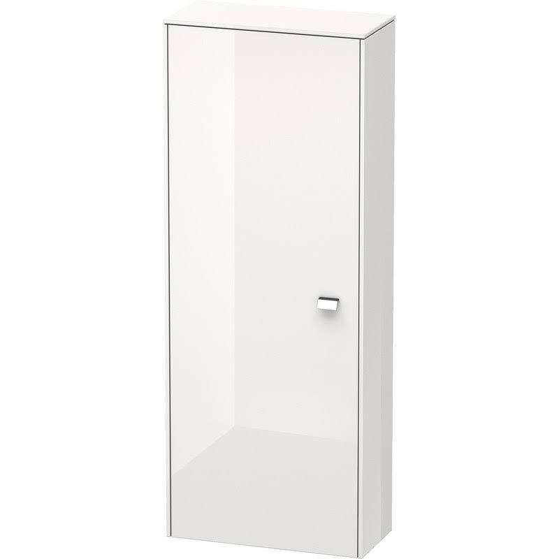 White High Gloss Semi Tall Cabinet S688