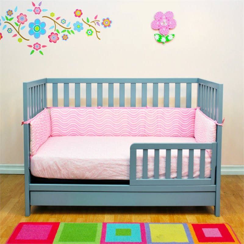 3-in-1 Convertible Crib, Gray U857534