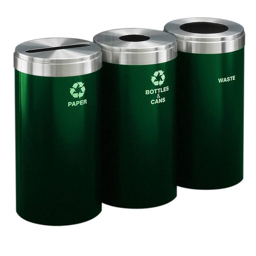15 Gallon Three-stream Waste Recycling Station R641