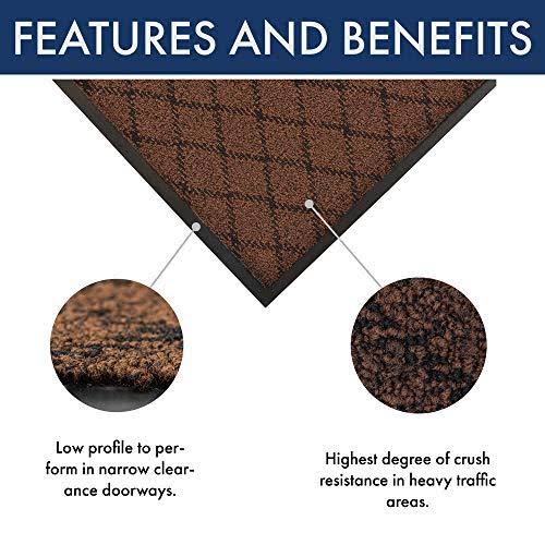 Brown Carpeted Entrance Mat, 4 x 6 ft. F315