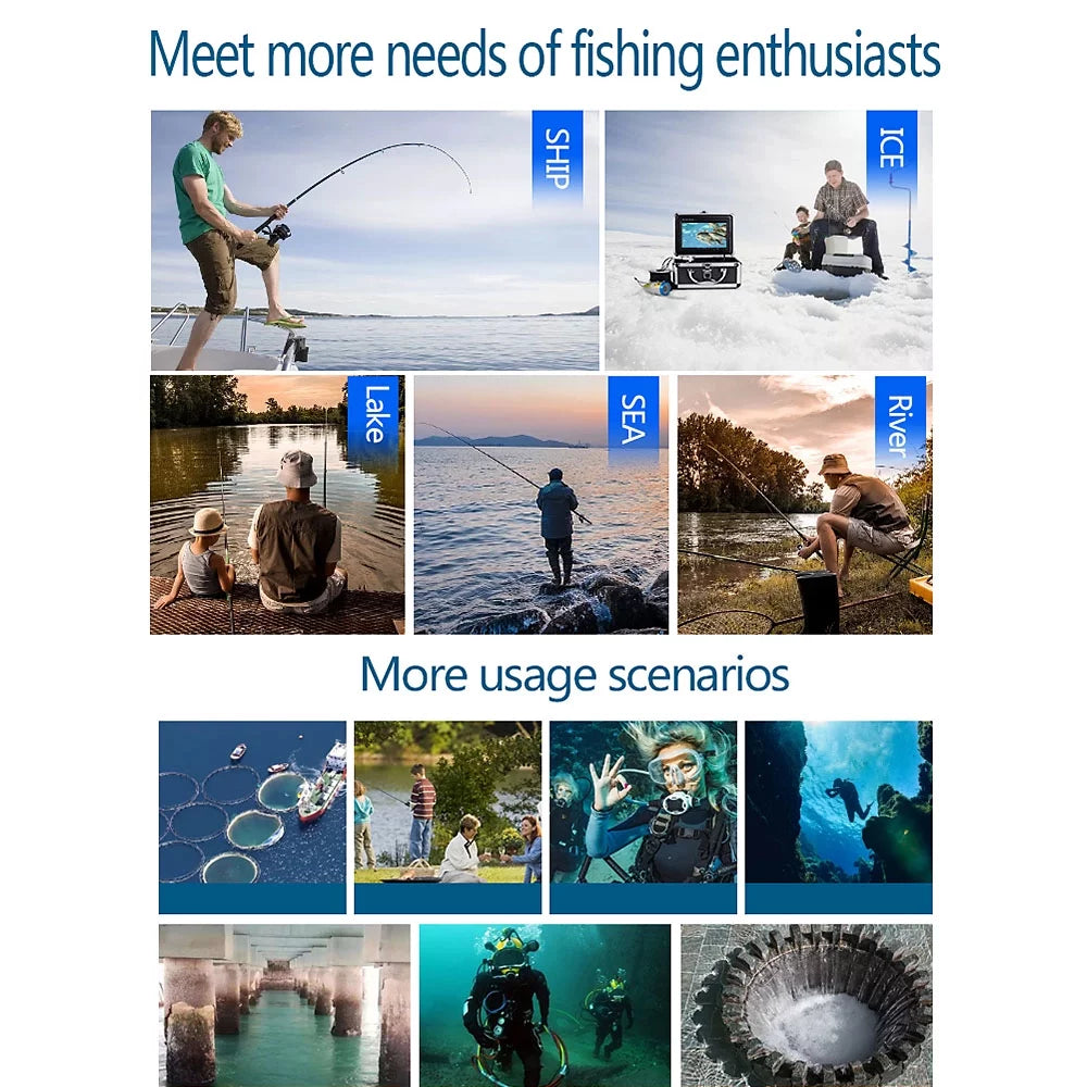 Underwater Fishing Viewing System with 7'' Color LCD Monitor N998856