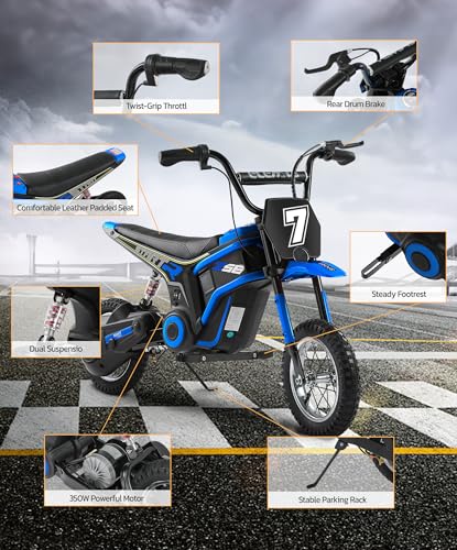 24V 350W Electric Dirt Bike with Bluetooth B759261