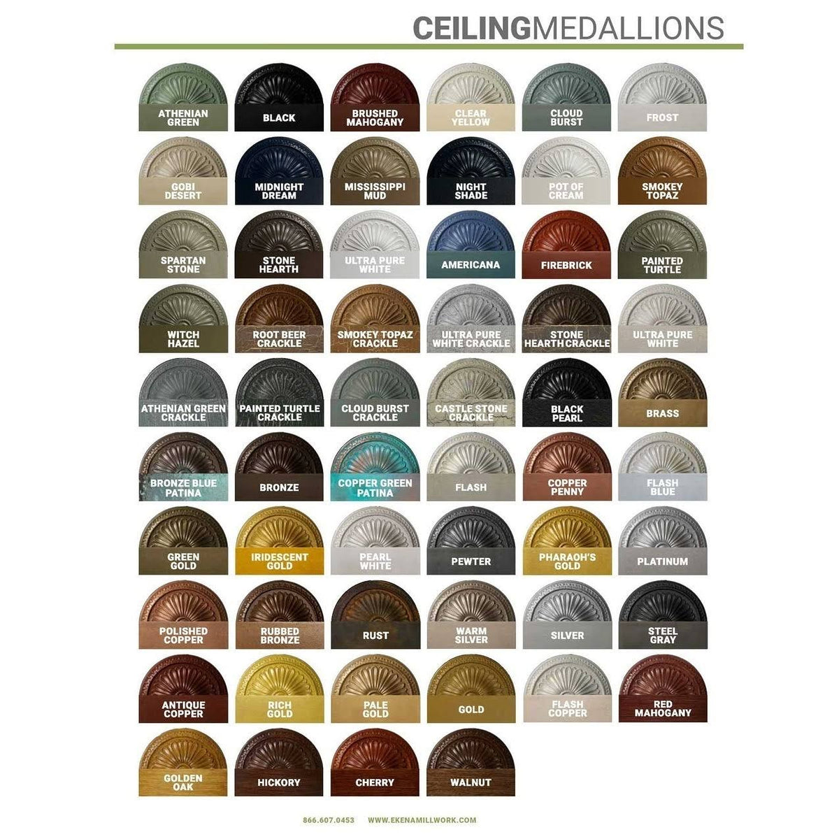 18x22OD x 3 1/2x22ID x 1 3/8x22P Ceiling Medallion P119116