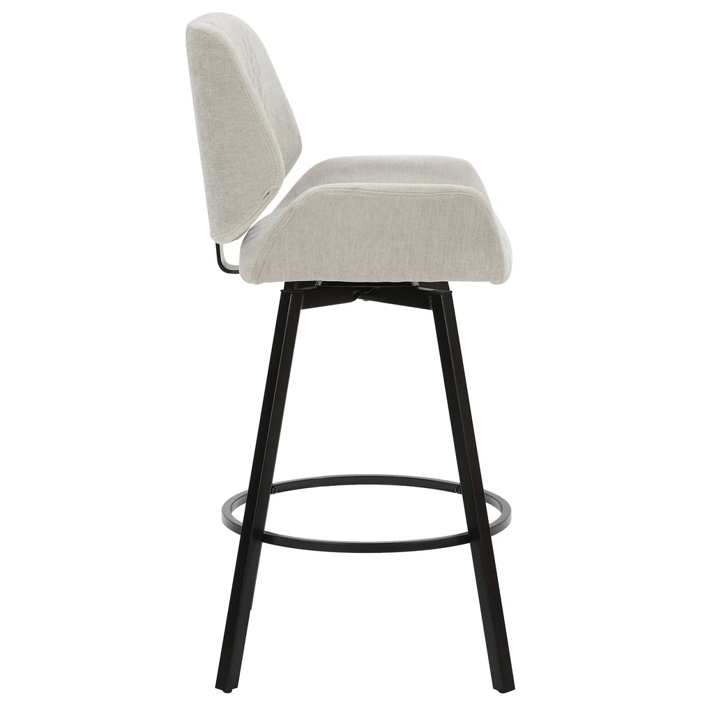 Rust Fabric Bentwood and Metal Side Chair Set of 2 H826
