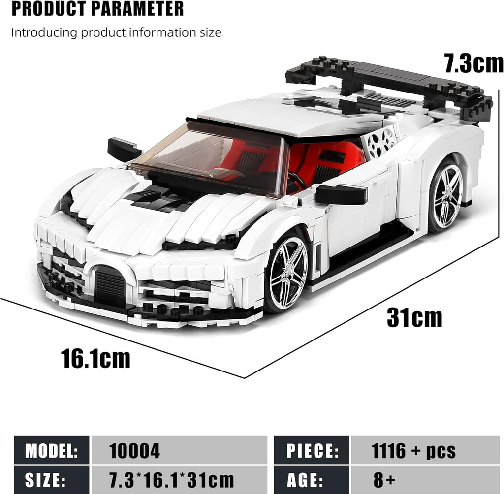 Racing Car Building Block Set 1116 Pieces Pack of 2 M785