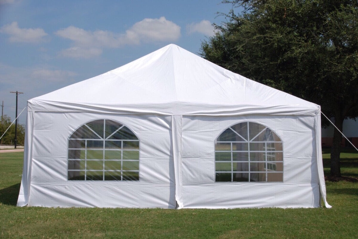 30'x20' White PVC Frame Tent Canopy Shelter D1556