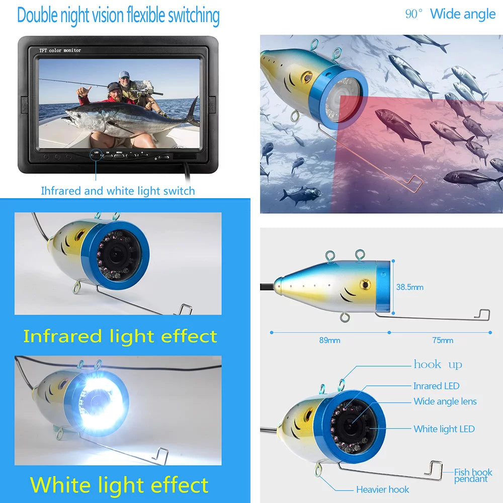 Underwater Fishing Viewing System with 7'' Color LCD Monitor N998856