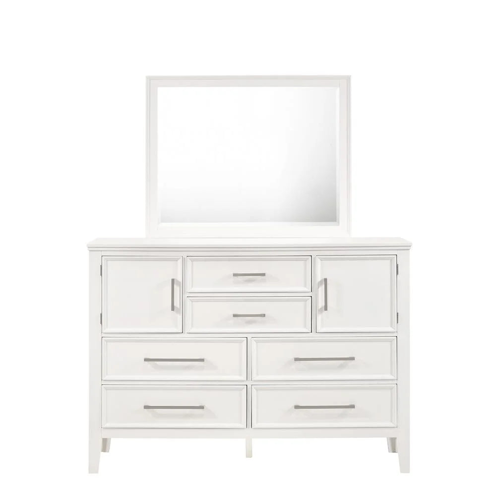 White Solid Wood Dresser I35181
