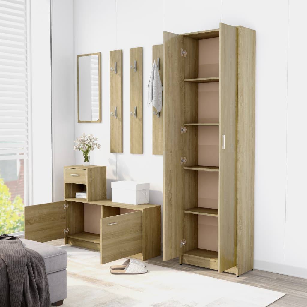 Hallway Wardrobe Sonoma Oak Chipboard W920