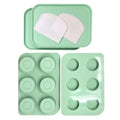 Green BPA Free Silicone Cake Mold Set with Tray and Scraper E676