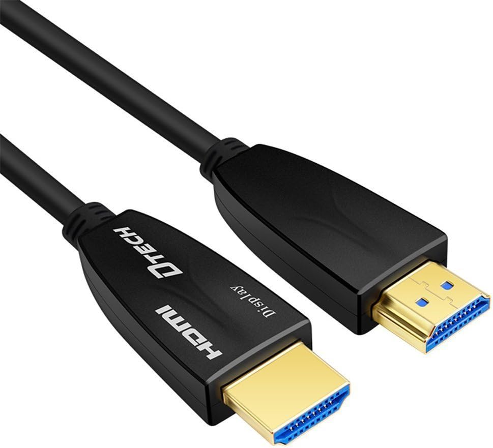 10 Meter Fiber Optic HDMI Cable 4K 60Hz 18Gbps HDR High Speed in-Wall Rated Black I9421