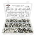 380 Pcs Stainless Steel Hex Cap Screws Bolts Nuts Washers Assortment Kit S25667