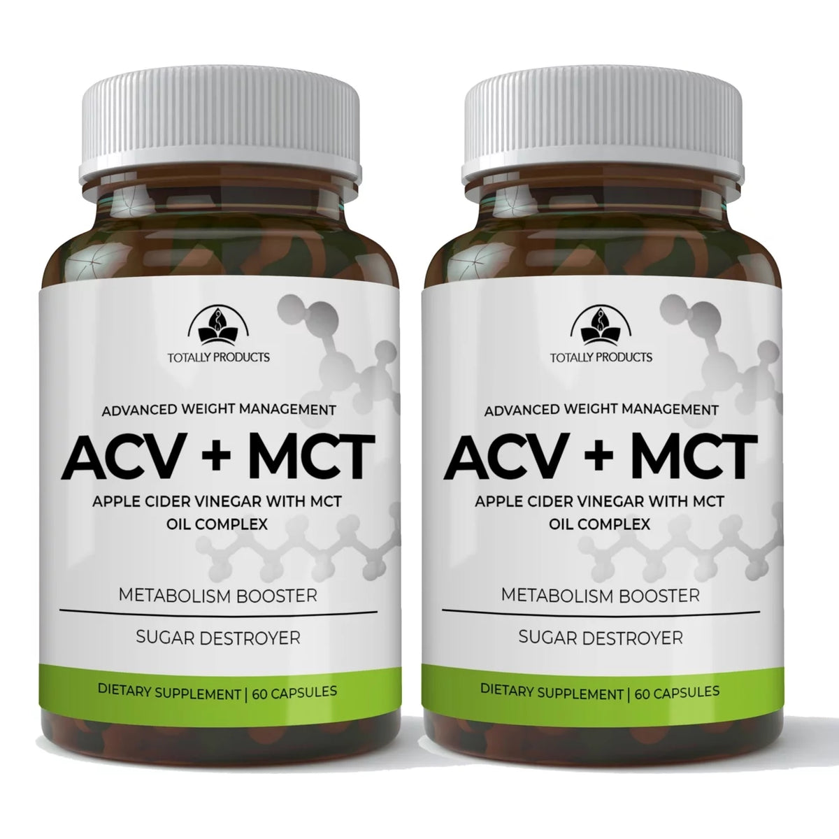 Apple Cider Vinegar with MCT Oil Complex 120 capsules Q6196