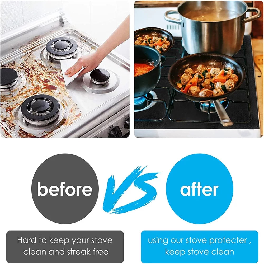 3pcs Gas Range Stove Top Burner Protectors T5987