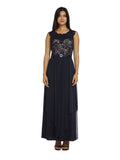 Purple/Blue/Beige Lace Evening Gown E79239