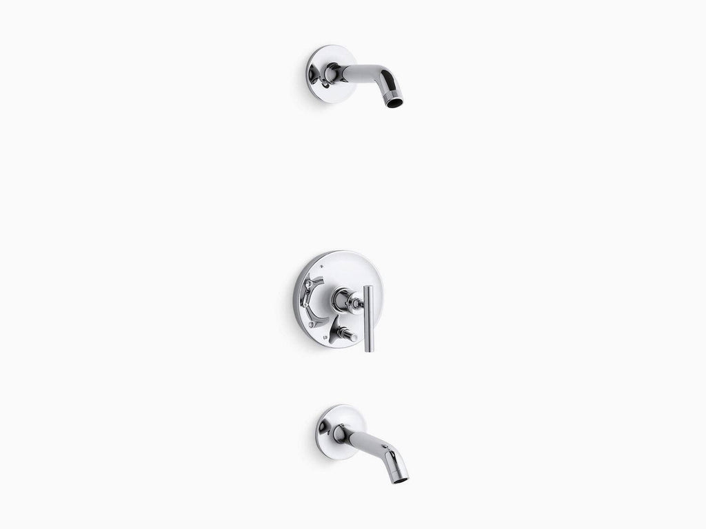 Bath and Shower Trim Set with Push Button Diverter Y24015