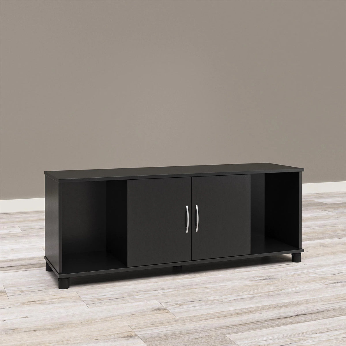 Black Shoe Storage Bench D149074