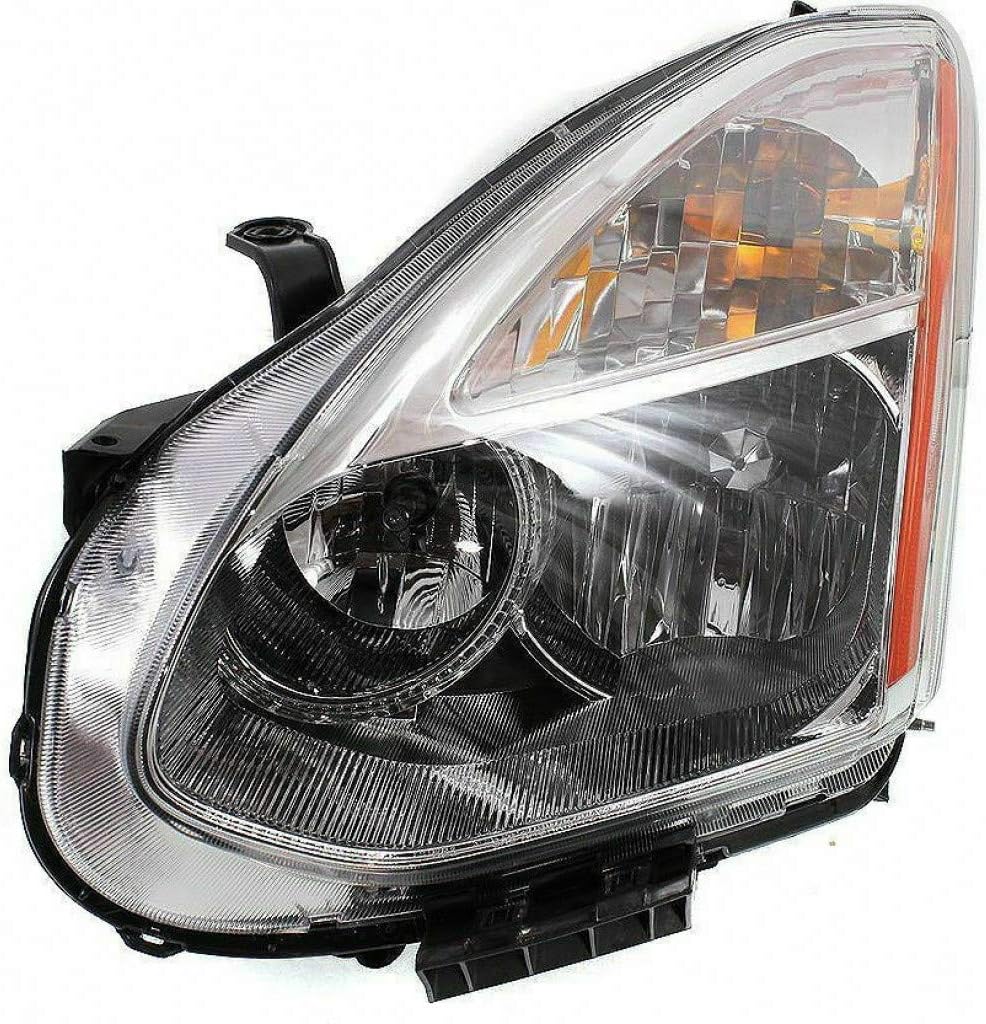 Headlight Assembly for Nissan Rogue 2008 Passenger Side Halogen U81157
