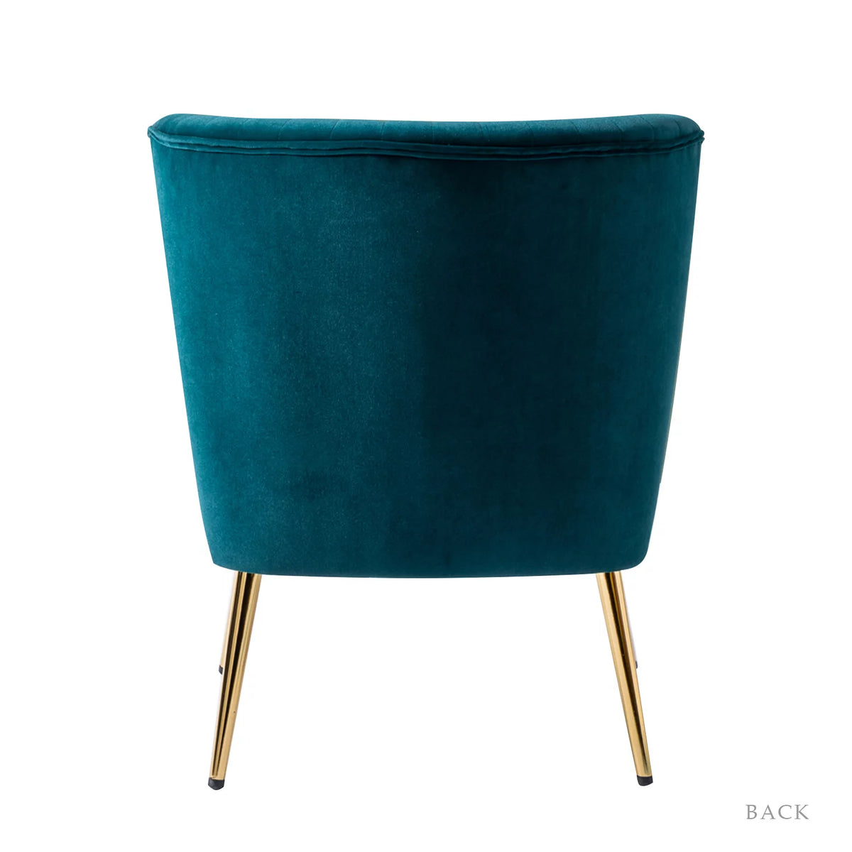 Teal Velvet Armless Accent Chair Q64740