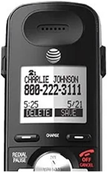 Black 2-Line Cordless Phone with Answering System, 1 Handset X10566