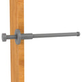 Matte Gray Retractable Pullout Garment Rod R610638