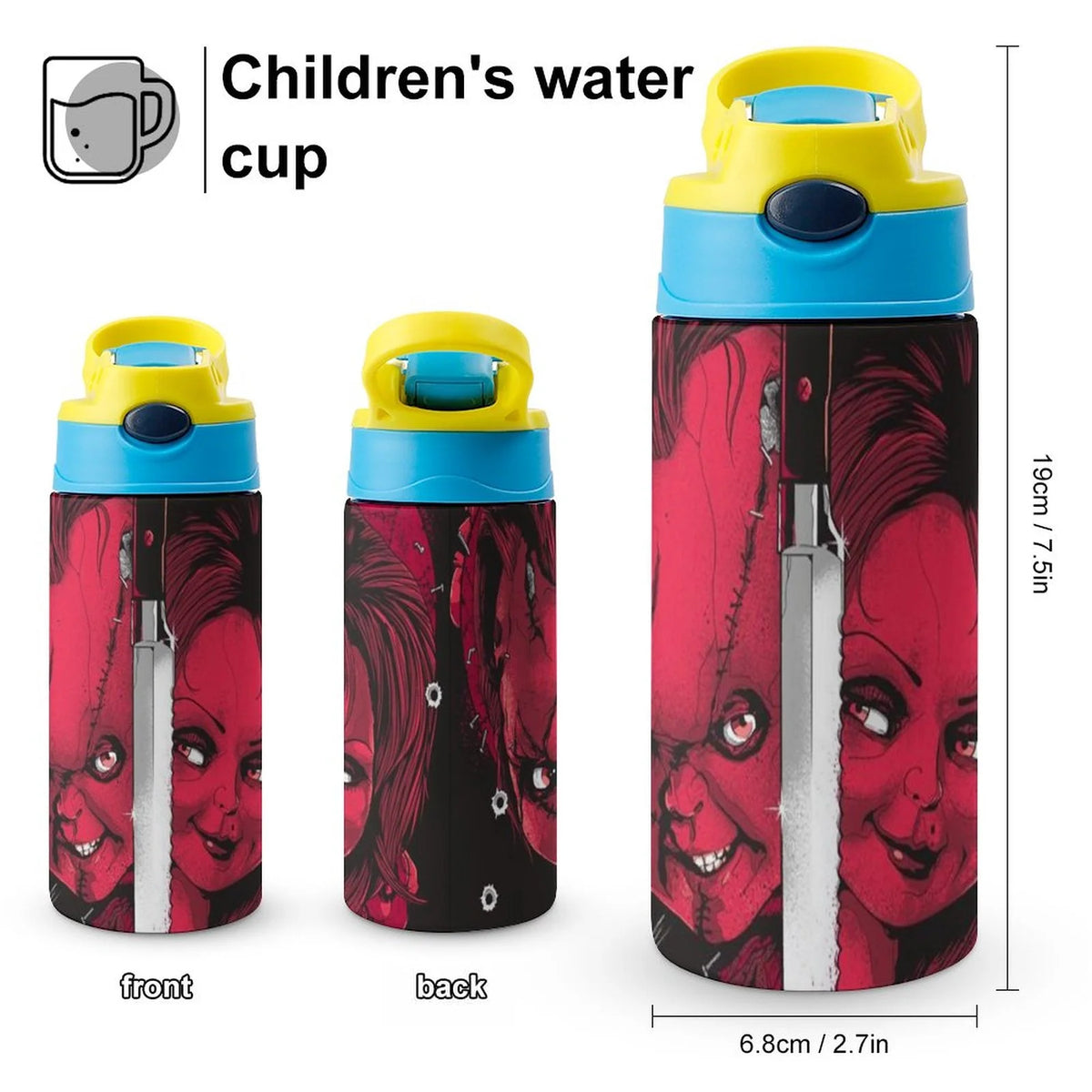 Insulated Stainless Steel Water Bottle with Straw Leak-Proof D28272