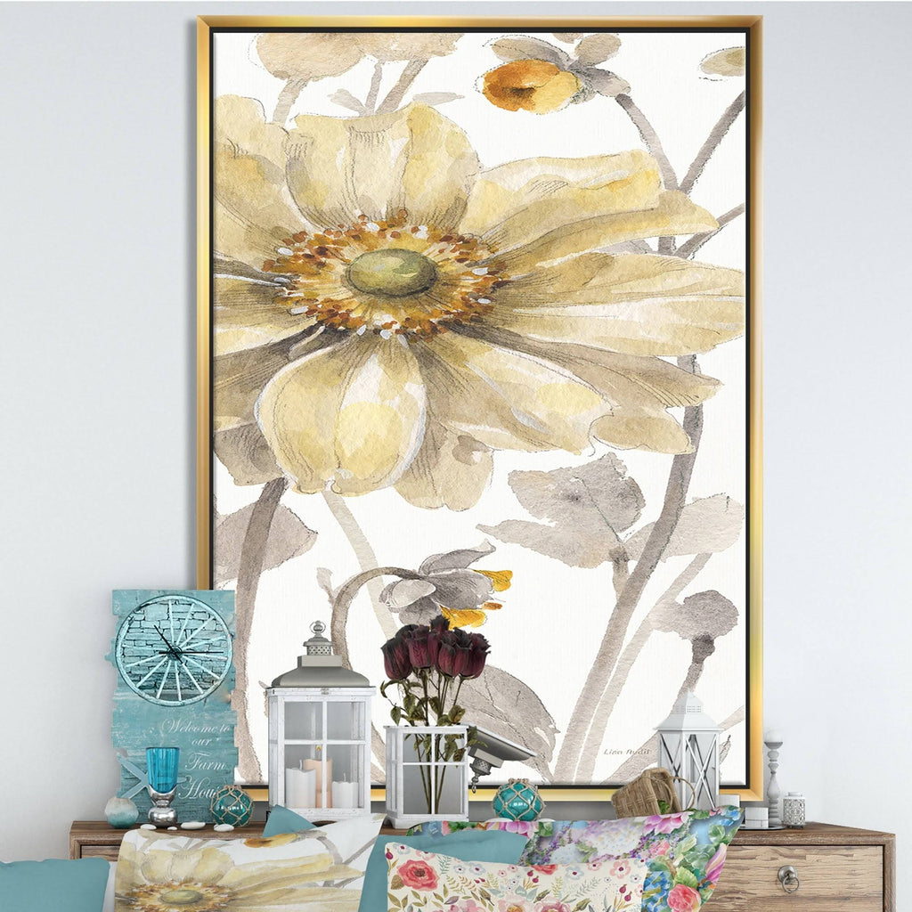 Orange Framed Canvas A318399