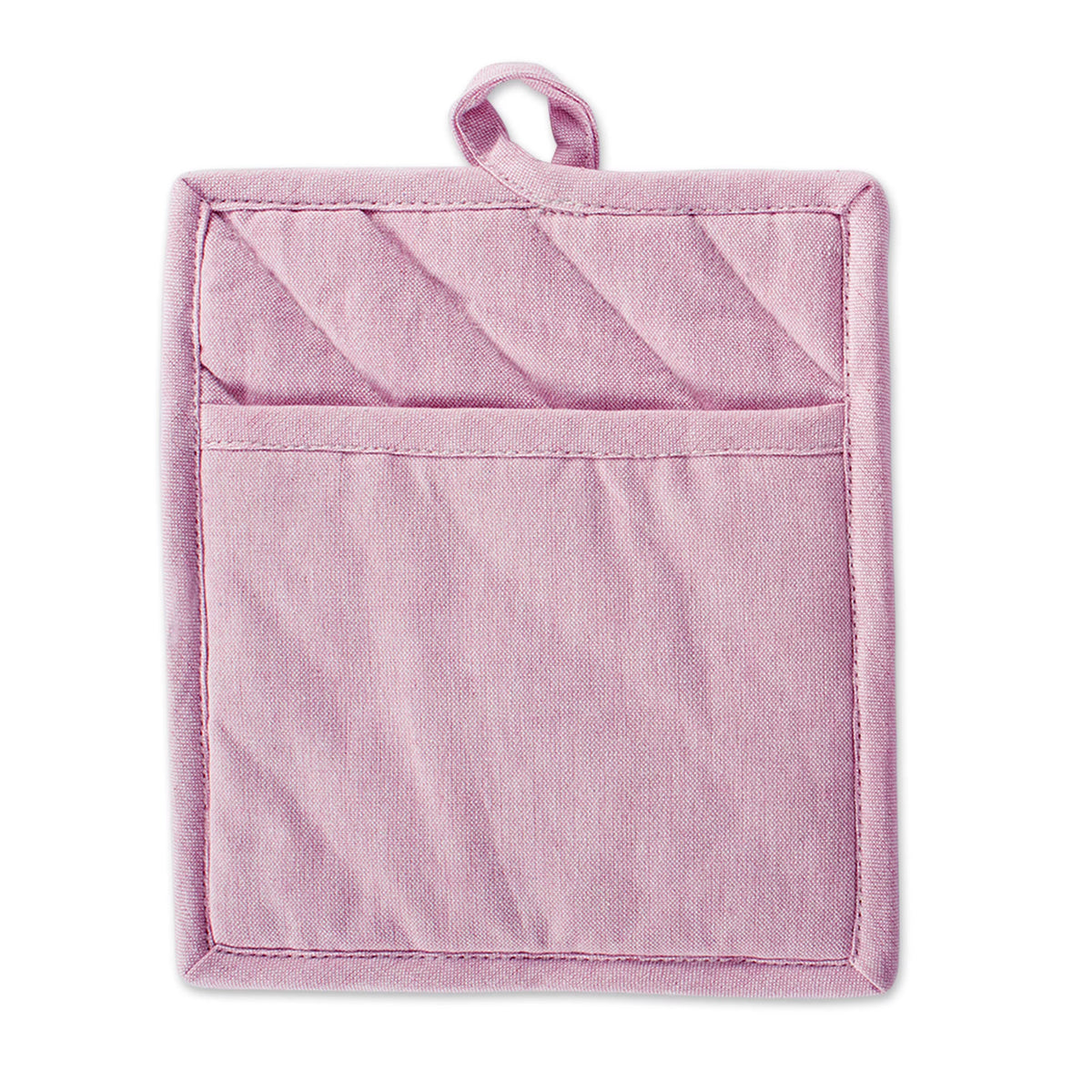 Set of 2 Rose Chambray Potholders V2710