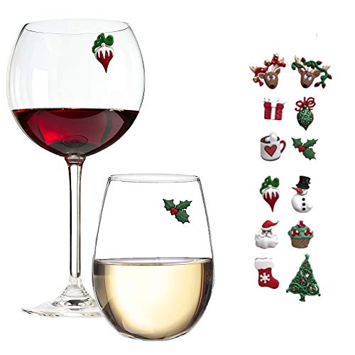 Magnetic Wine Glass Charms & Cocktail Markers Set of 12 Y984922