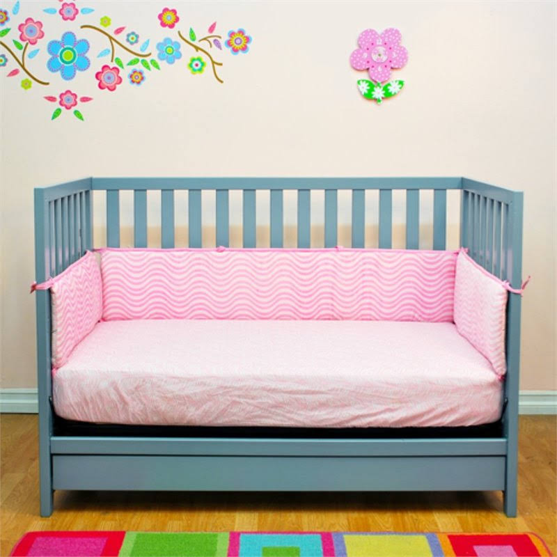 3-in-1 Convertible Crib, Gray U857534