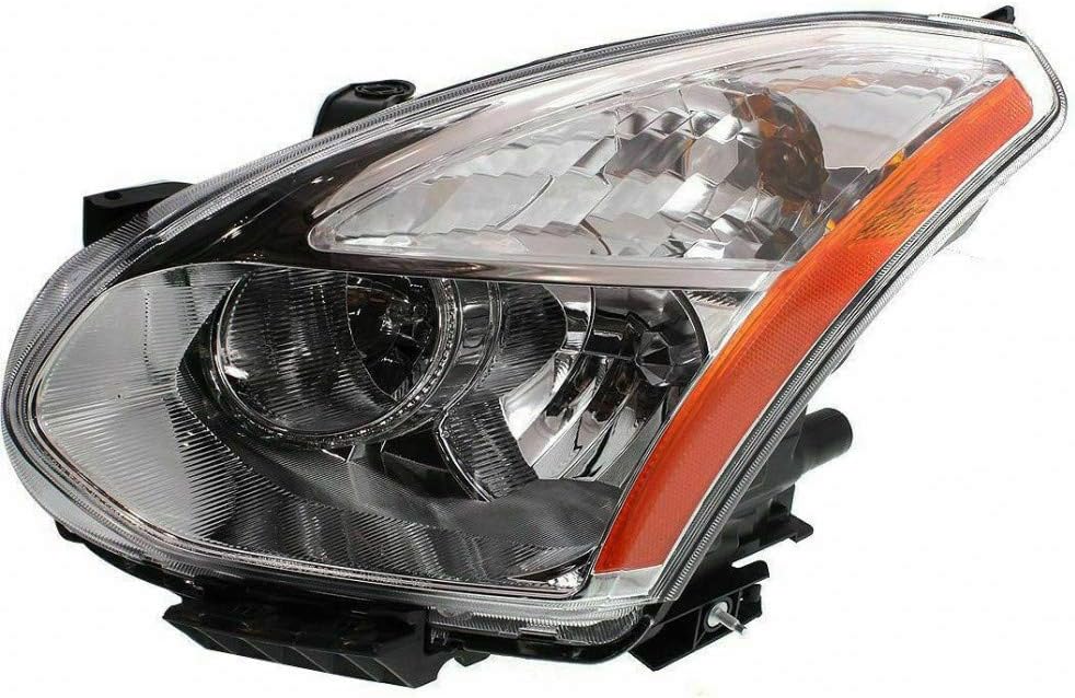 Headlight Assembly for Nissan Rogue 2008 Passenger Side Halogen U81157