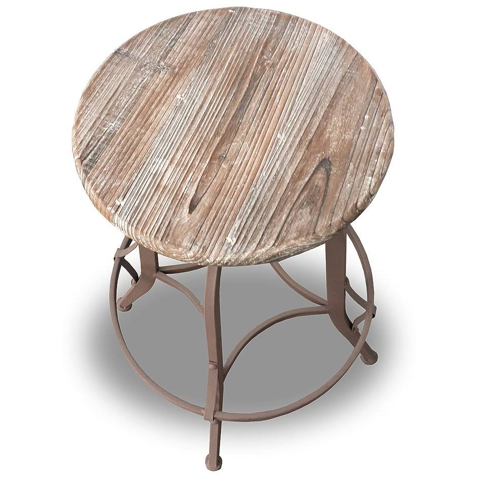 Retro Steel Rotating Adjustable Height Barstool D8953