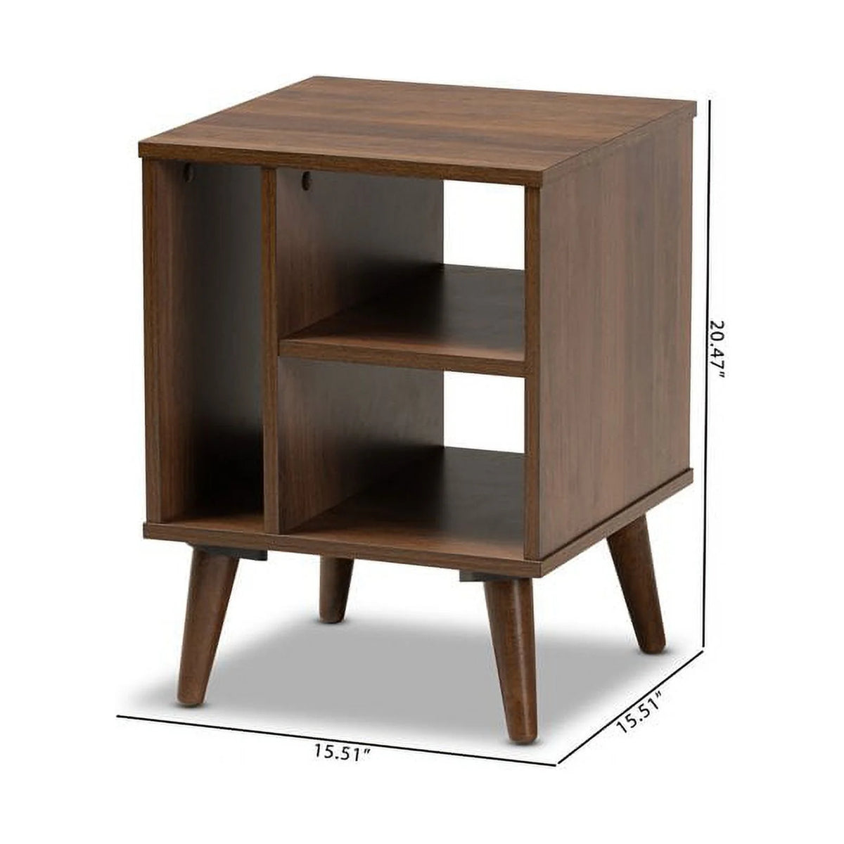 Brown Finished Wood End Table J50854