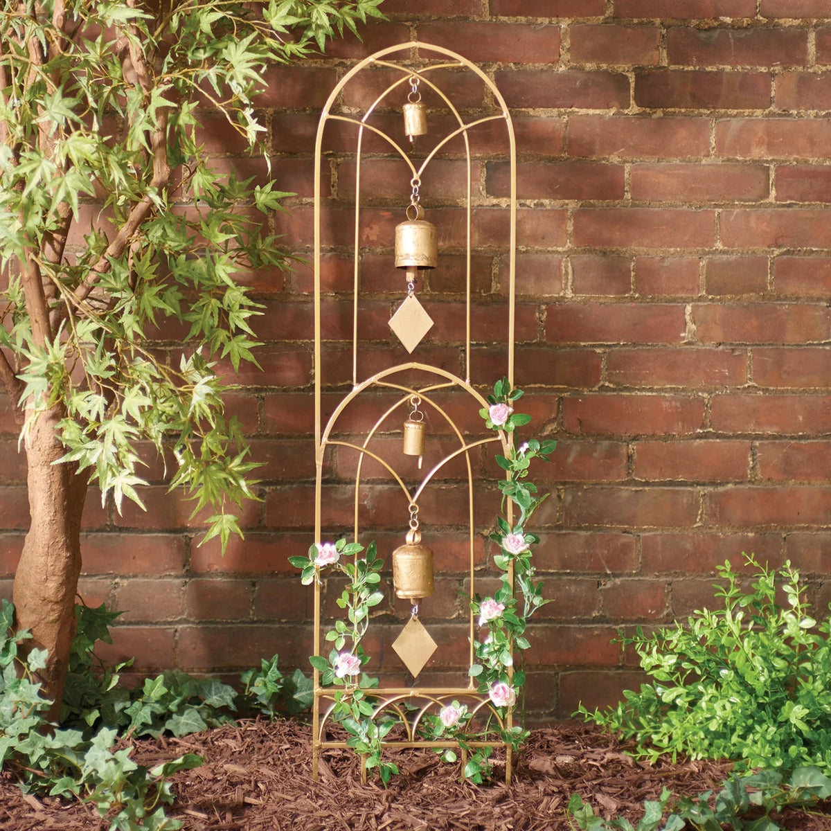 Wrought Iron Garden Trellis Arch 10" x 35" Z569