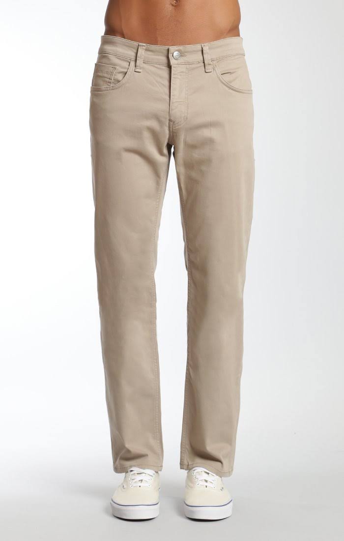 Beige Twill Relaxed Straight Pant W778