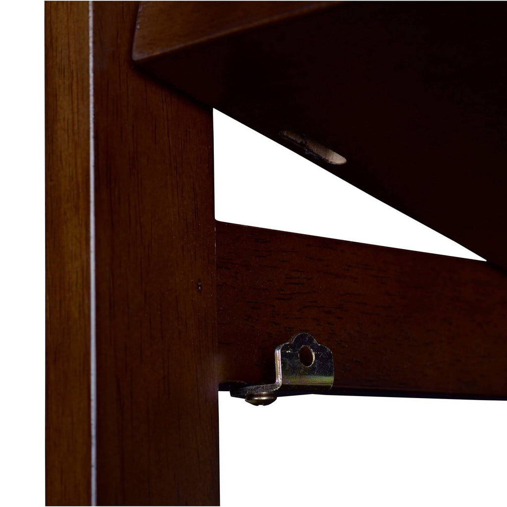 67x22 High Folding Bookcase Mocha Walnut N427