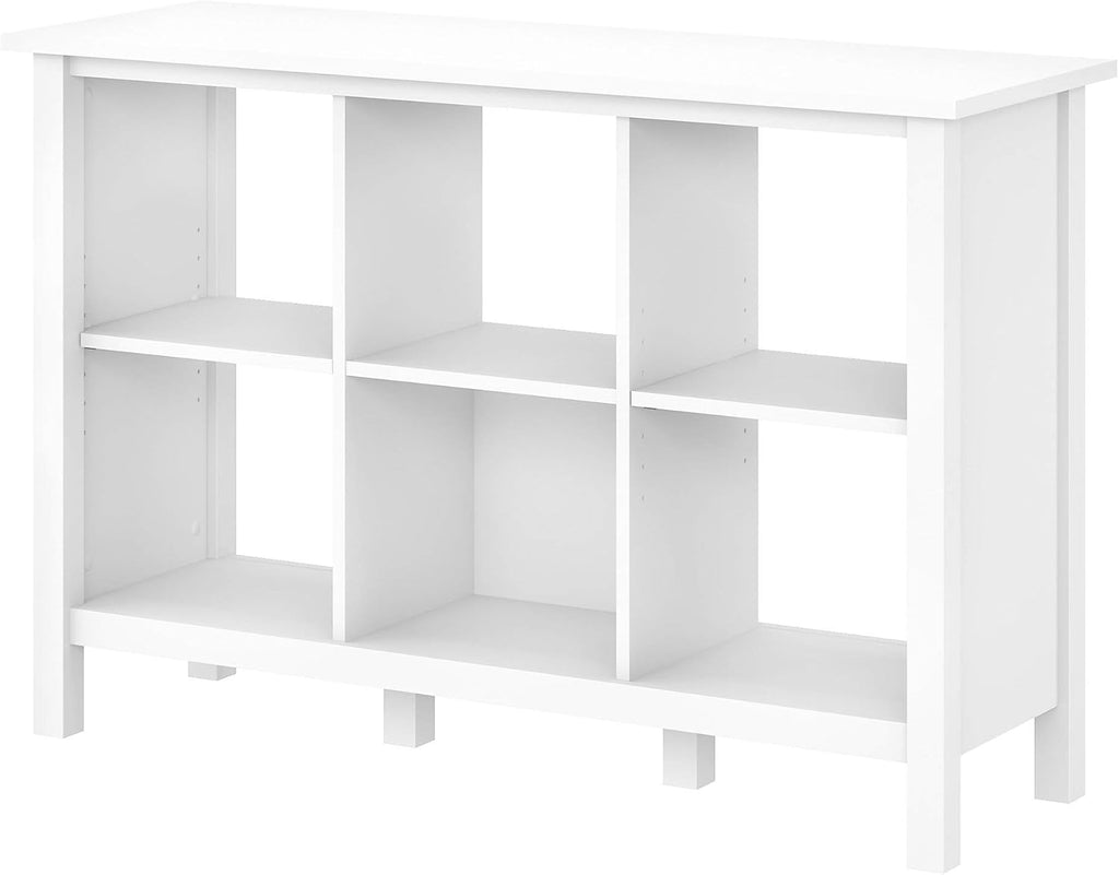 6 Cube Storage Bookcase in Pure White V696755