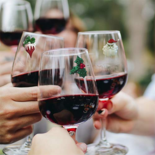 Magnetic Wine Glass Charms & Cocktail Markers Set of 12 Y984922